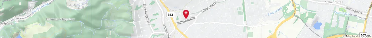 Map representation of the location for Apotheke im Kräutergarten in 2380 Perchtoldsdorf